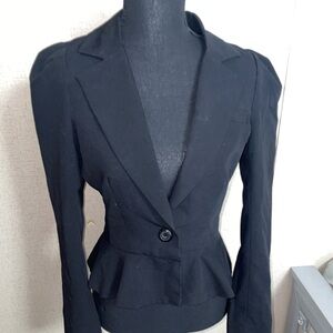 Black Peplum Blazer